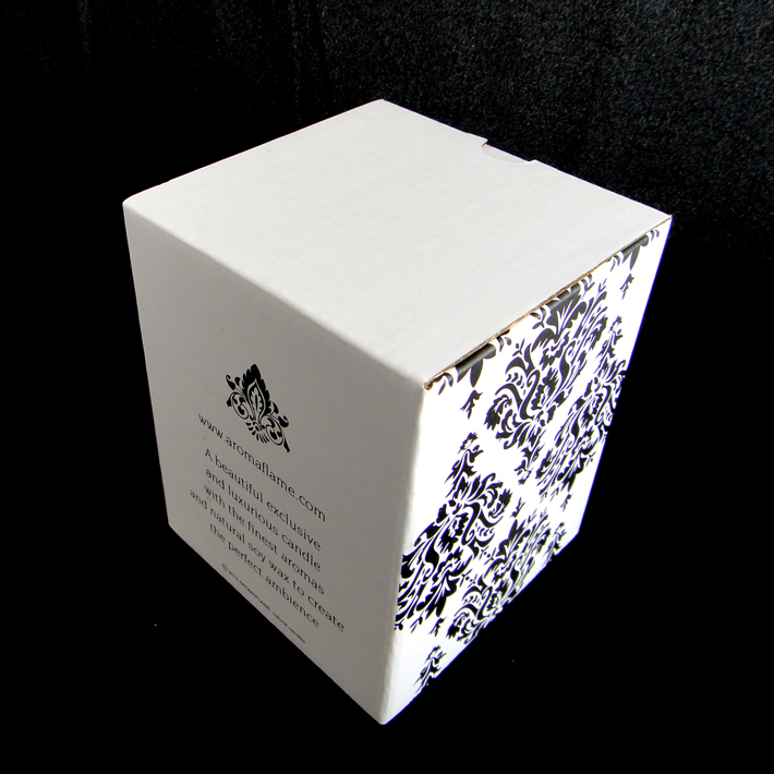 白色纸质蜡烛包装盒 折叠彩盒