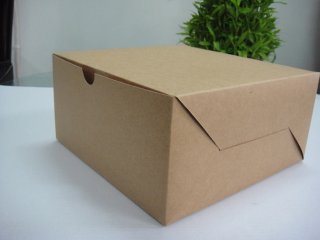 可折叠牛皮纸杯式蛋糕包装盒